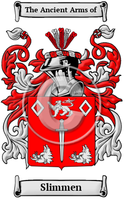 Slimmen Family Crest Download (JPG) Heritage Series - 600 DPI