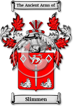 Slimmen Family Crest Download (jpg) Legacy Series - 150 DPI