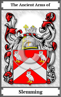 Slemming Family Crest Download (JPG)  Book Plated - 150 DPI