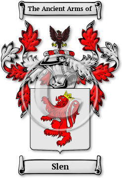 Slen Family Crest Download (jpg) Legacy Series - 150 DPI