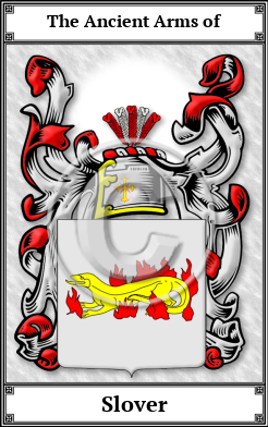 Slover Family Crest Download (JPG)  Book Plated - 150 DPI