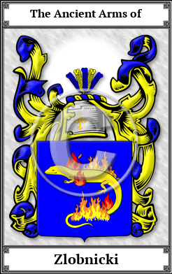 Zlobnicki Family Crest Download (JPG)  Book Plated - 150 DPI