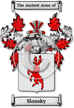 Slonsky Family Crest Download (JPG) Legacy Series - 600 DPI