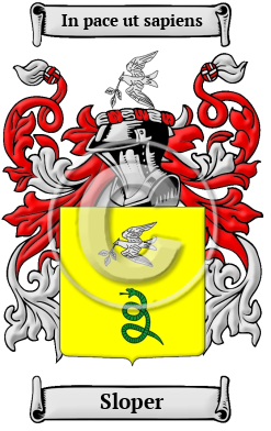 Sloper Family Crest Download (JPG) Heritage Series - 600 DPI