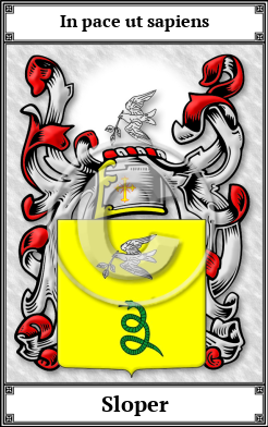 Sloper Family Crest Download (JPG) Book Plated - 600 DPI