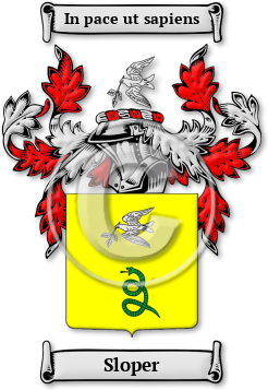 Sloper Family Crest Download (JPG) Legacy Series - 600 DPI