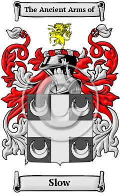 Slow Family Crest Download (JPG) Heritage Series - 600 DPI
