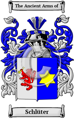 Schlüter Family Crest/Coat of Arms