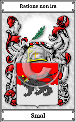 Smal Family Crest Download (JPG)  Book Plated - 150 DPI