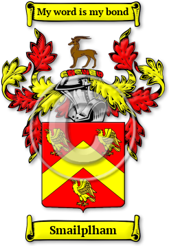 Smailplham Family Crest Download (jpg) Legacy Series - 150 DPI