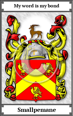 Smallpemane Family Crest Download (JPG)  Book Plated - 150 DPI
