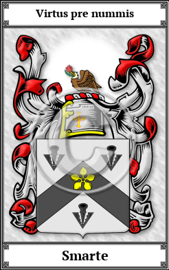 Smarte Family Crest Download (JPG)  Book Plated - 150 DPI