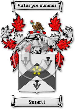 Smartt Family Crest Download (JPG) Legacy Series - 600 DPI