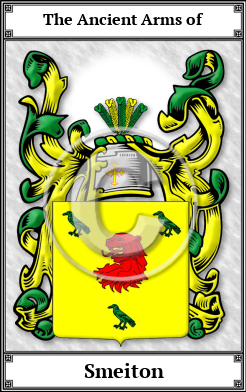 Smeiton Family Crest Download (JPG)  Book Plated - 150 DPI