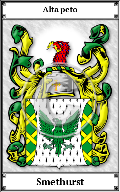 Smethurst Family Crest Download (JPG)  Book Plated - 150 DPI