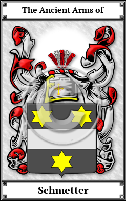 Schmetter Family Crest Download (JPG)  Book Plated - 150 DPI