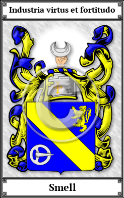 Smell Family Crest Download (JPG)  Book Plated - 150 DPI