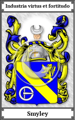 Smyley Family Crest Download (JPG)  Book Plated - 150 DPI