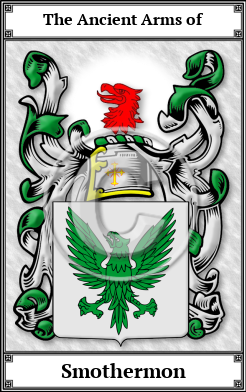 Smothermon Family Crest Download (JPG)  Book Plated - 150 DPI