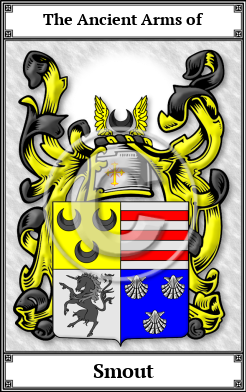 Smout Family Crest Download (JPG)  Book Plated - 150 DPI