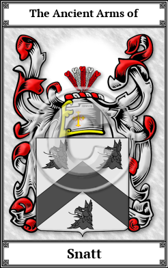 Snatt Family Crest Download (JPG) Book Plated - 600 DPI