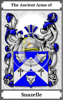 Snazelle Family Crest Download (JPG)  Book Plated - 150 DPI