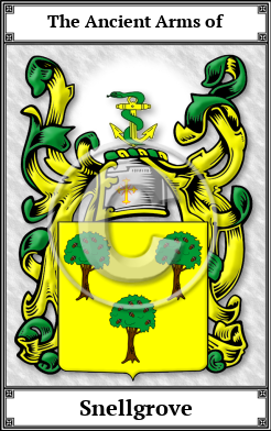 Snellgrove Family Crest Download (JPG)  Book Plated - 150 DPI