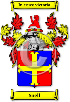 Snell Family Crest Download (JPG) Legacy Series - 600 DPI