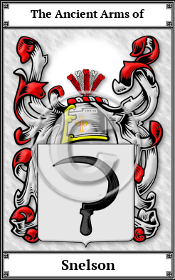 Snelson Family Crest Download (JPG)  Book Plated - 150 DPI