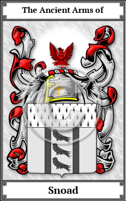 Snoad Family Crest Download (JPG)  Book Plated - 150 DPI