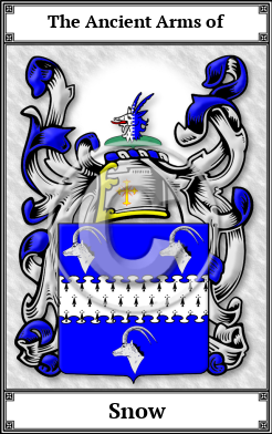 Snow Family Crest Download (JPG) Book Plated - 600 DPI