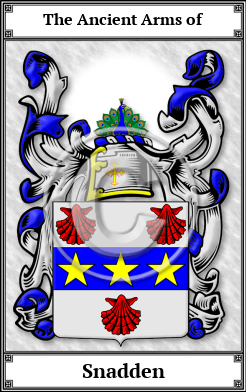 Snadden Family Crest Download (JPG)  Book Plated - 150 DPI