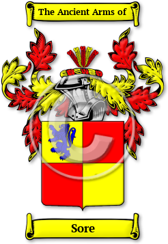 Sore Family Crest Download (JPG) Legacy Series - 600 DPI