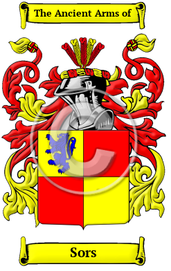 Sors Family Crest Download (JPG) Heritage Series - 600 DPI