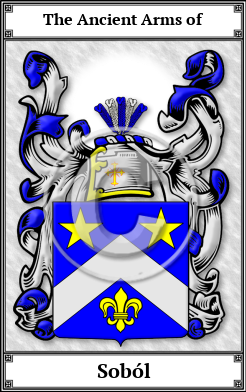 Soból Family Crest Download (JPG) Book Plated - 600 DPI