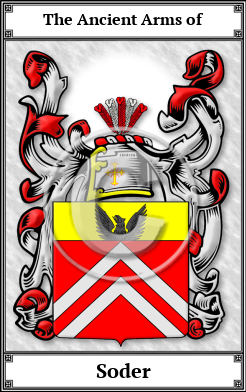 Soder Family Crest Download (JPG)  Book Plated - 150 DPI