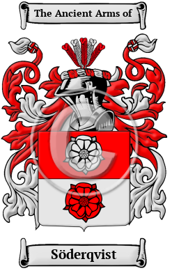 Söderqvist Family Crest/Coat of Arms
