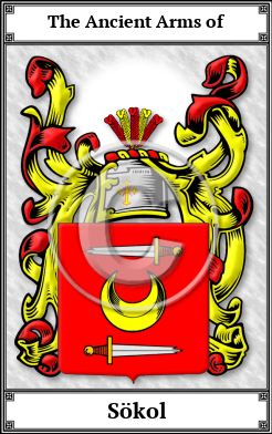 Sökol Family Crest Download (JPG) Book Plated - 600 DPI
