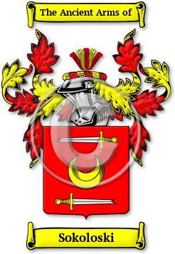 Sokoloski Family Crest Download (jpg) Legacy Series - 150 DPI