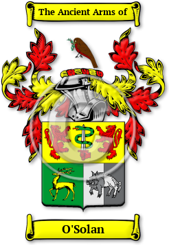 O'Solan Family Crest Download (jpg) Legacy Series - 150 DPI