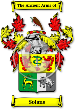 Solans Family Crest Download (jpg) Legacy Series - 150 DPI