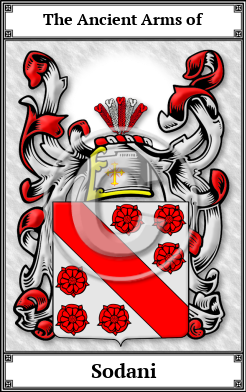 Sodani Family Crest Download (JPG)  Book Plated - 150 DPI