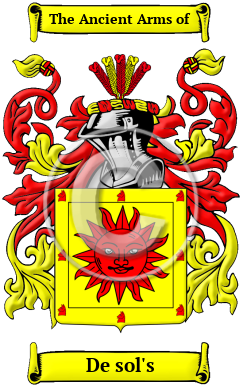 De sol's Family Crest Download (JPG) Heritage Series - 300 DPI