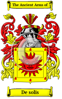De solis Family Crest/Coat of Arms
