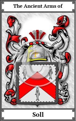 Soll Family Crest Download (JPG)  Book Plated - 150 DPI