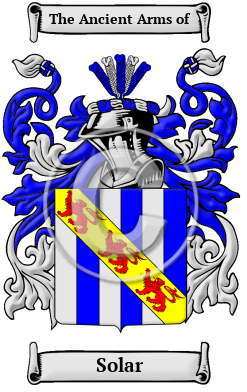 Solar Family Crest Download (JPG) Heritage Series - 600 DPI