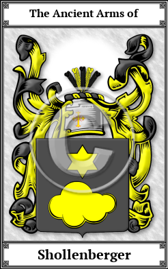 Shollenberger Family Crest Download (JPG)  Book Plated - 150 DPI