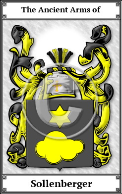 Sollenberger Family Crest Download (JPG)  Book Plated - 150 DPI