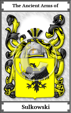 Sulkowski Family Crest Download (JPG)  Book Plated - 150 DPI