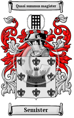 Semister Family Crest Download (jpg) Heritage Series - 150 DPI